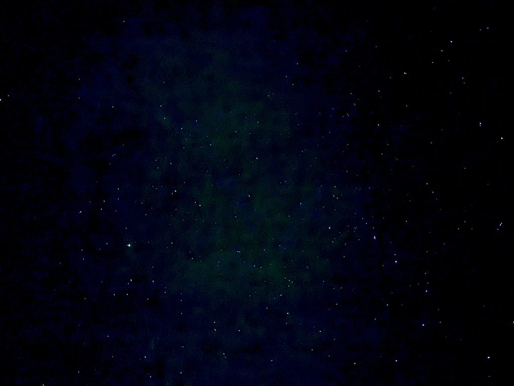 グランドキャニオン公園内ロッジ付近で撮影した満天の星空