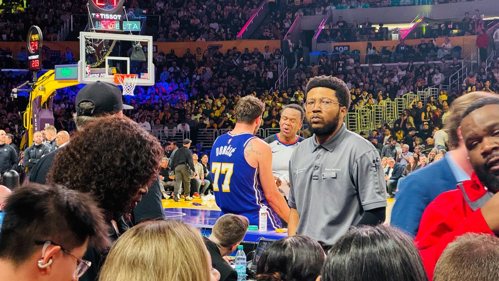 Crypto.com Arenaで至近距離から見たLuka Doncic