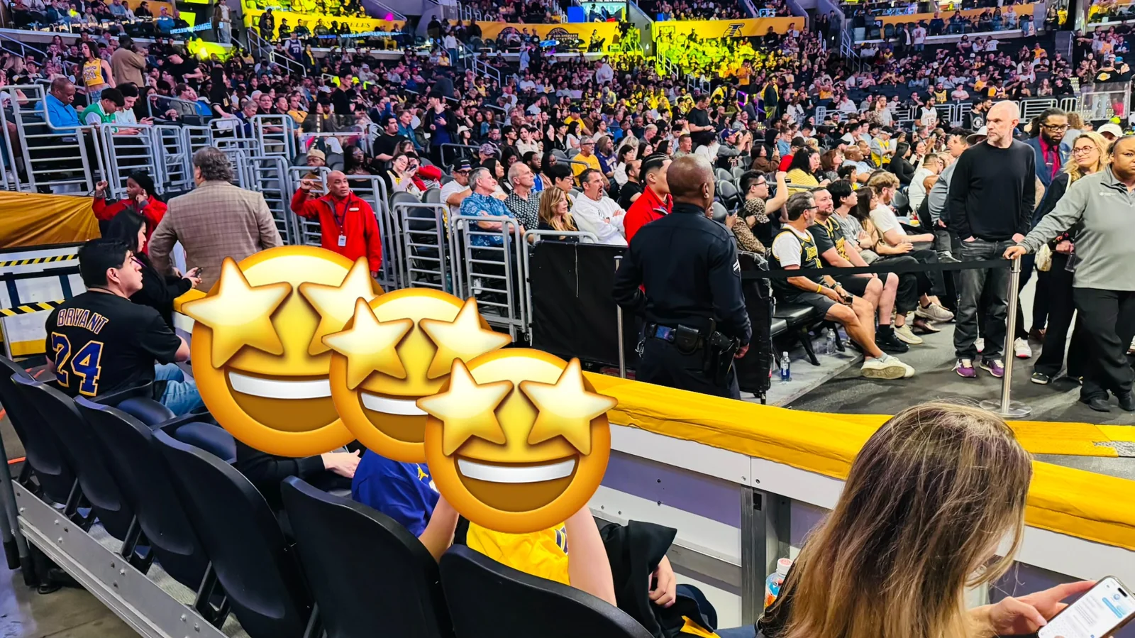 Crypto.com Arenaで至近距離から見たLeBron James