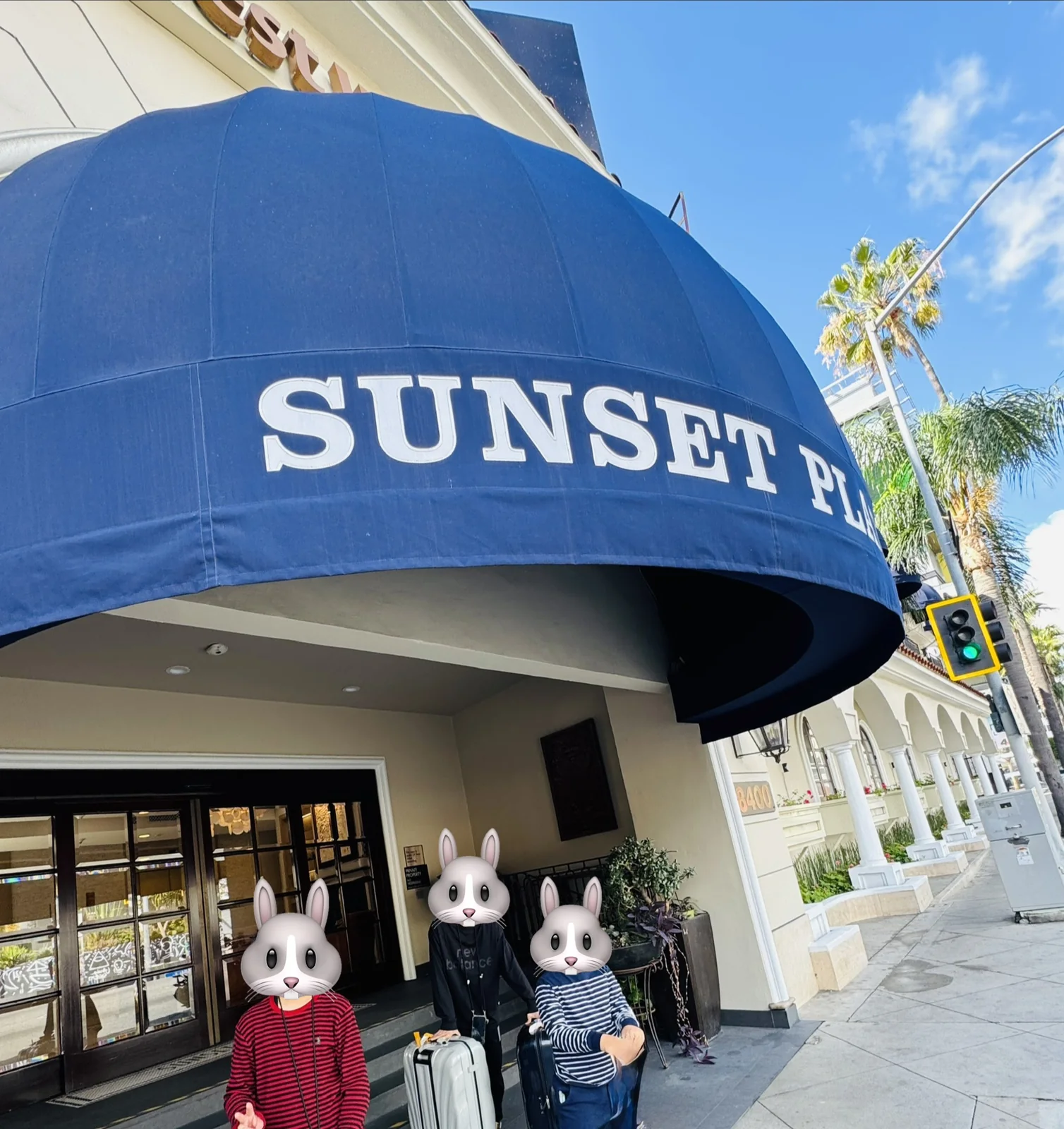 ロサンゼルス旅行最終日に滞在したBest Western Plus Sunset Plaza Hotelの客室