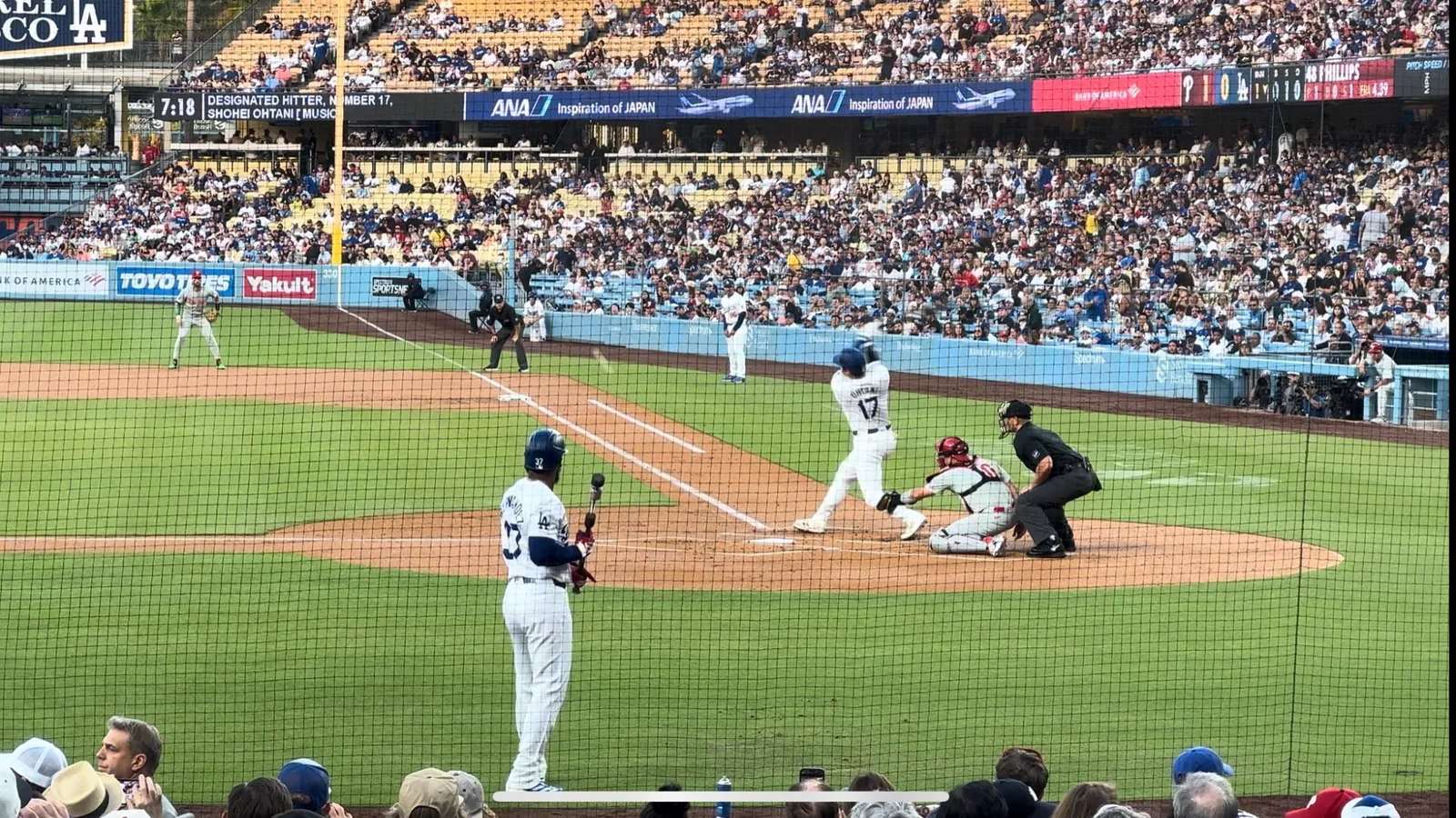 2024年凡打に終わる大谷翔平選手